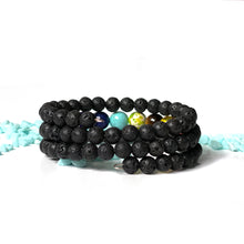 Load image into Gallery viewer, Goddess Power Bracelet With Lava Stone &amp; 7 Chakra Healing Stones
